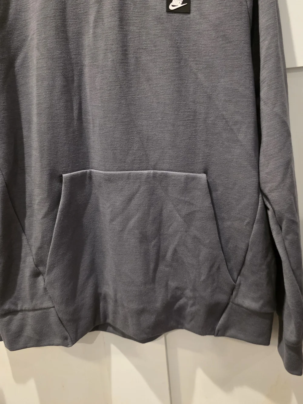 NWT Nike Men's Optic Crewneck Sportswear  Pullover Grey Front Pocket Sweatshirt